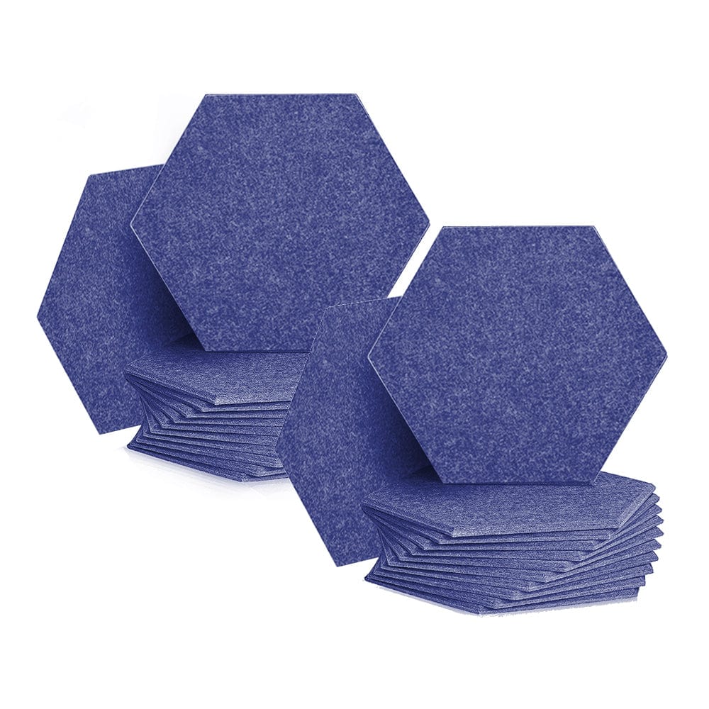 silexofy Hexagon Felt Sound Absorbing Wall Panel - Solid Color - KK1224