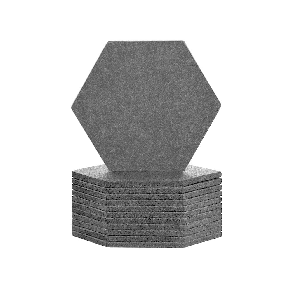 silexofy Hexagon Felt Sound Absorbing Wall Panel - Solid Color - KK1224