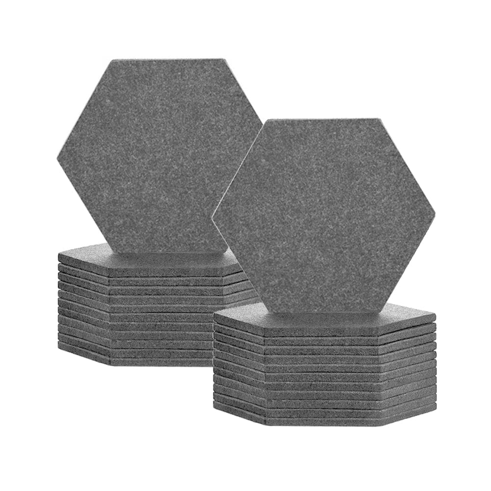 silexofy Hexagon Felt Sound Absorbing Wall Panel - Solid Color - KK1224