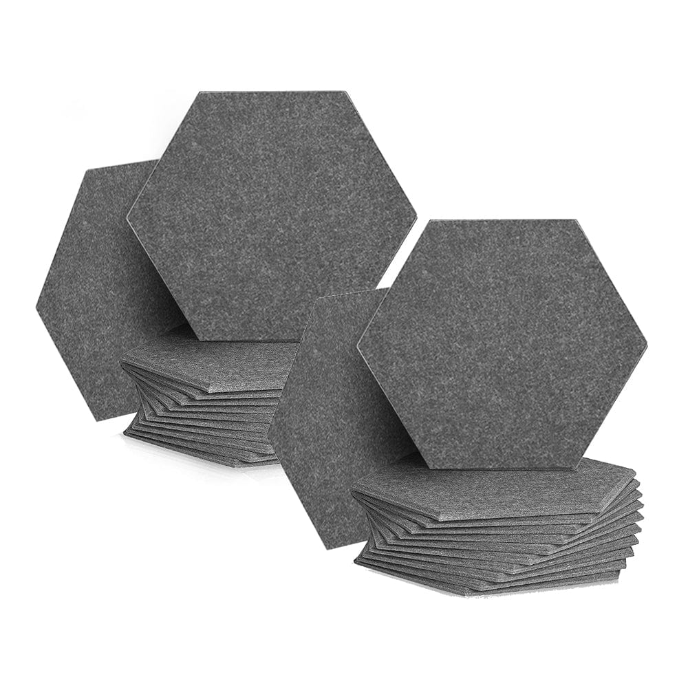 silexofy Hexagon Felt Sound Absorbing Wall Panel - Solid Color - KK1224
