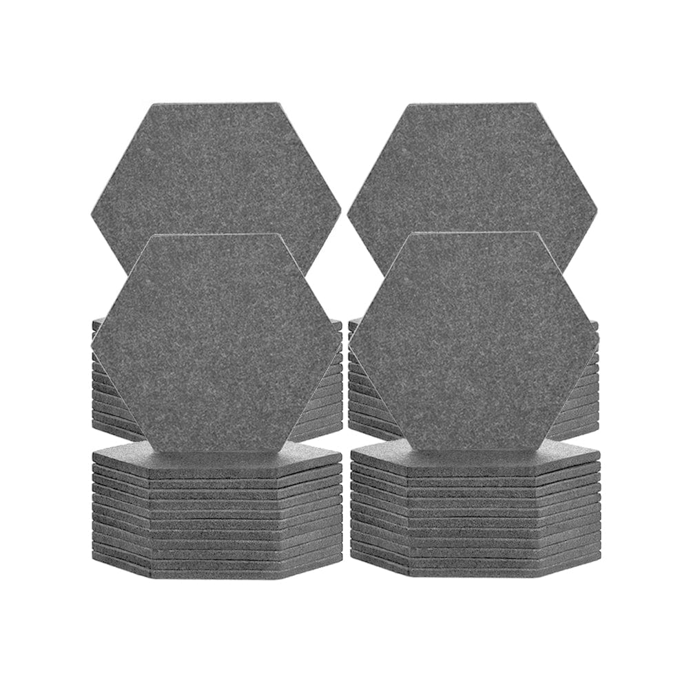 silexofy Hexagon Felt Sound Absorbing Wall Panel - Solid Color - KK1224