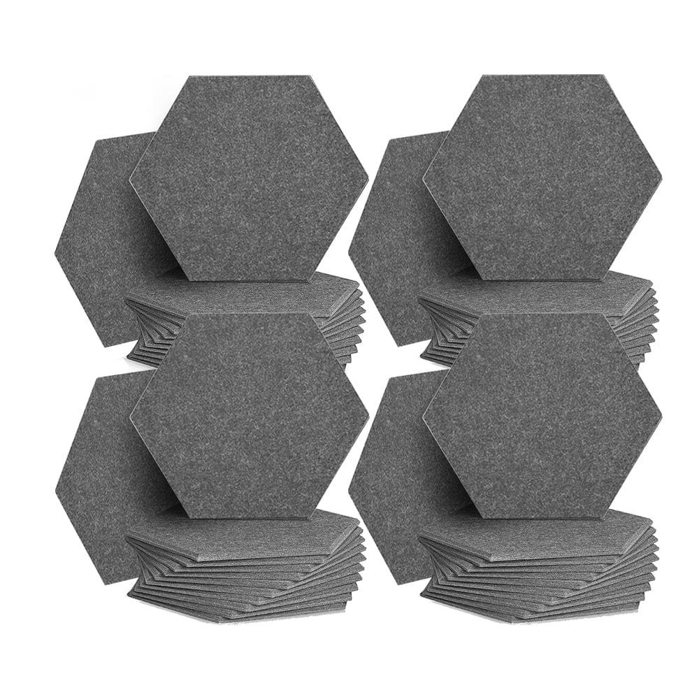 silexofy Hexagon Felt Sound Absorbing Wall Panel - Solid Color - KK1224