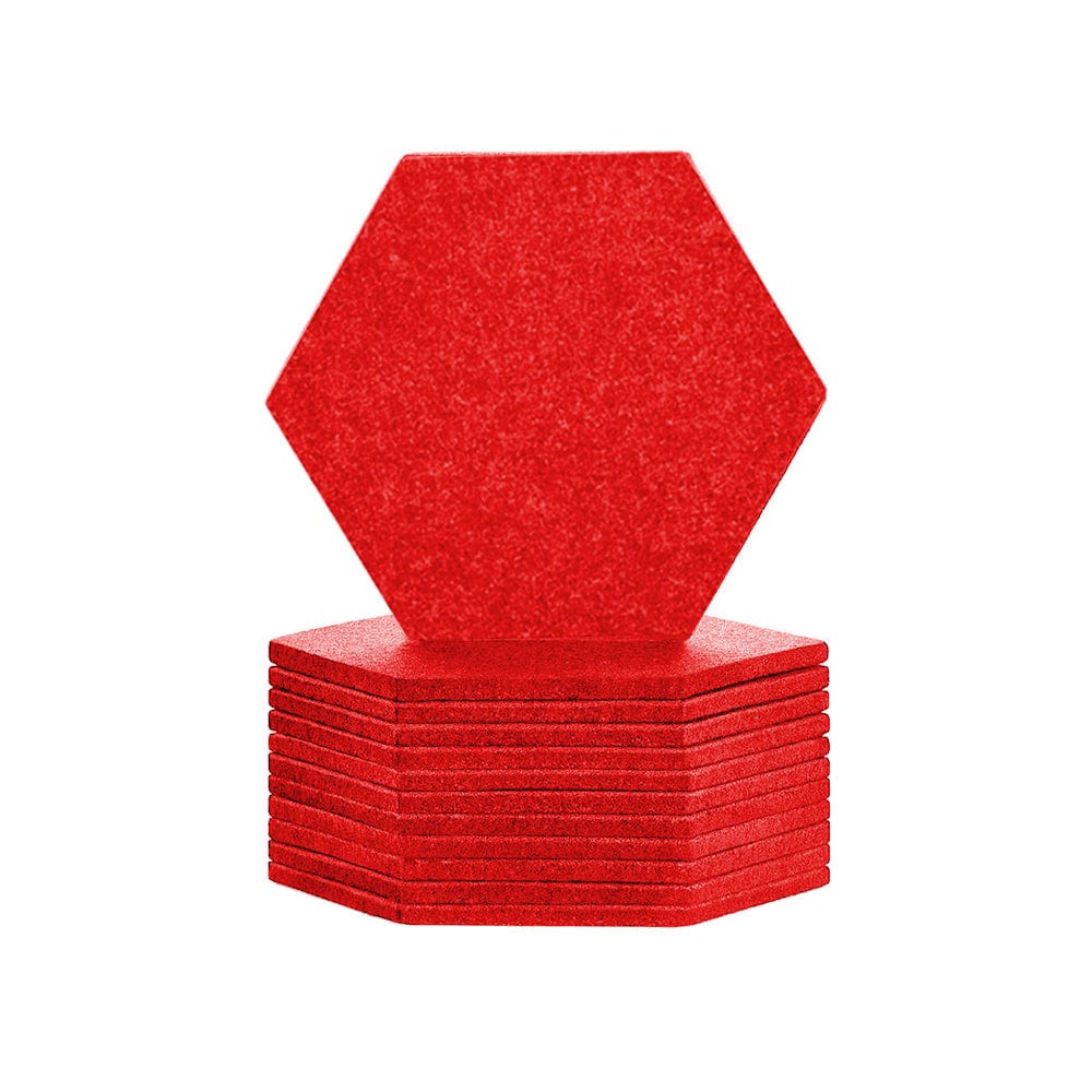 silexofy Hexagon Felt Sound Absorbing Wall Panel - Solid Color - KK1224