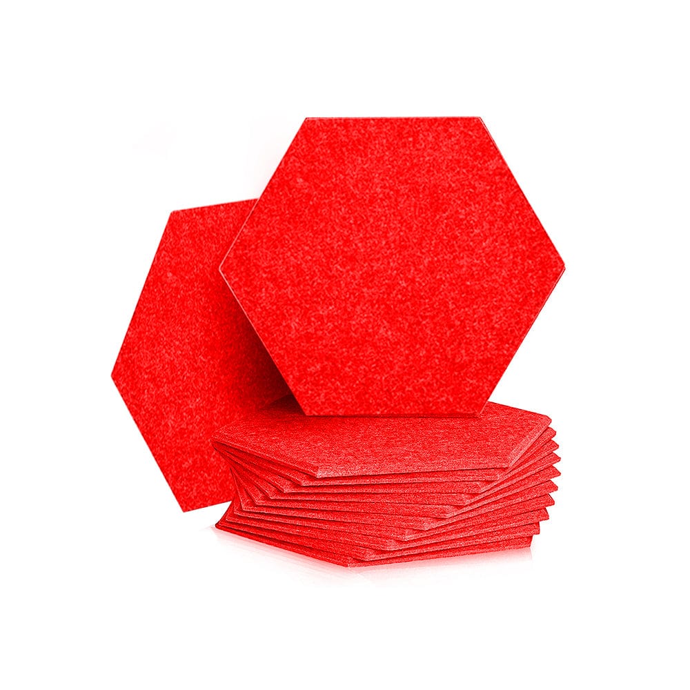 silexofy Hexagon Felt Sound Absorbing Wall Panel - Solid Color - KK1224