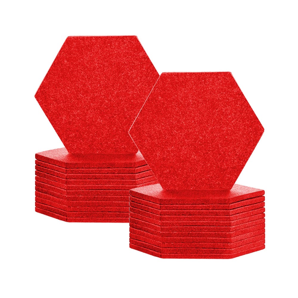 silexofy Hexagon Felt Sound Absorbing Wall Panel - Solid Color - KK1224