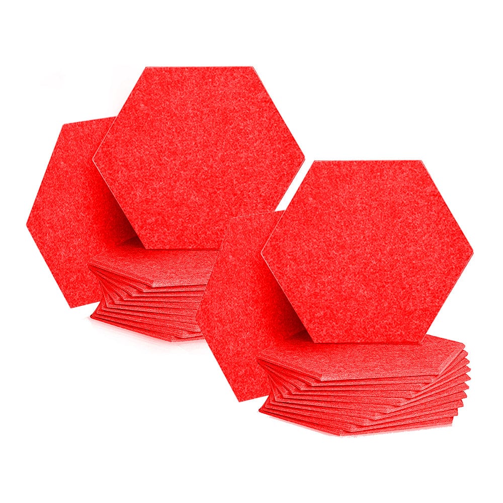 silexofy Hexagon Felt Sound Absorbing Wall Panel - Solid Color - KK1224