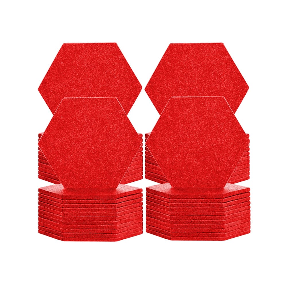 silexofy Hexagon Felt Sound Absorbing Wall Panel - Solid Color - KK1224