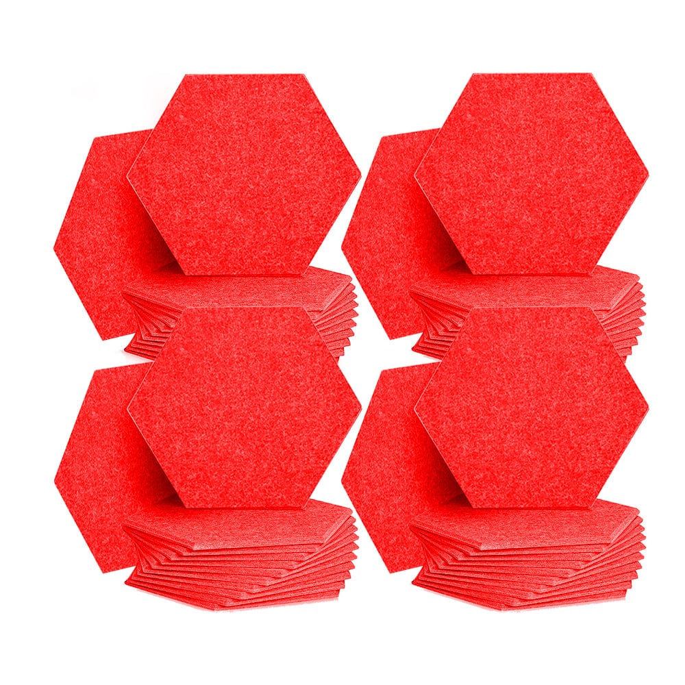 silexofy Hexagon Felt Sound Absorbing Wall Panel - Solid Color - KK1224