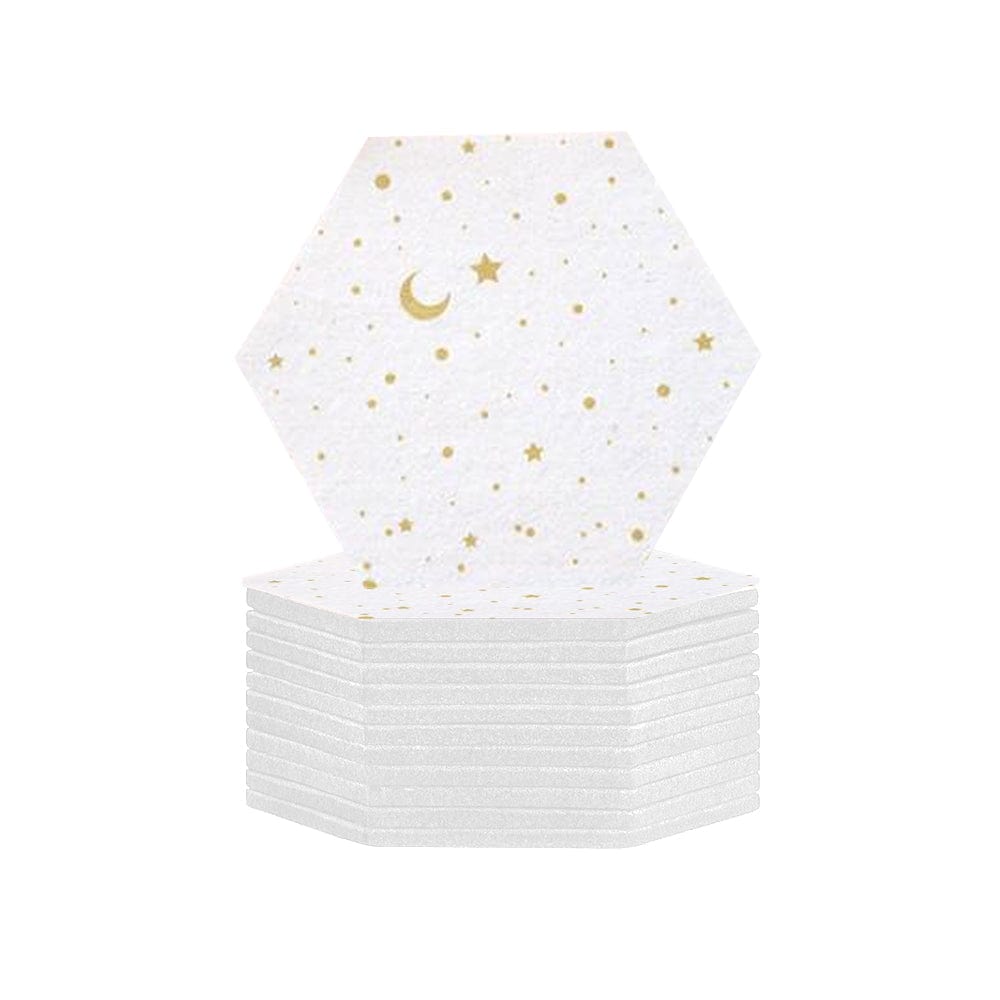 silexofy Hexagon Felt Sound Absorbing Wall Panel - Starry Art - KK1231
