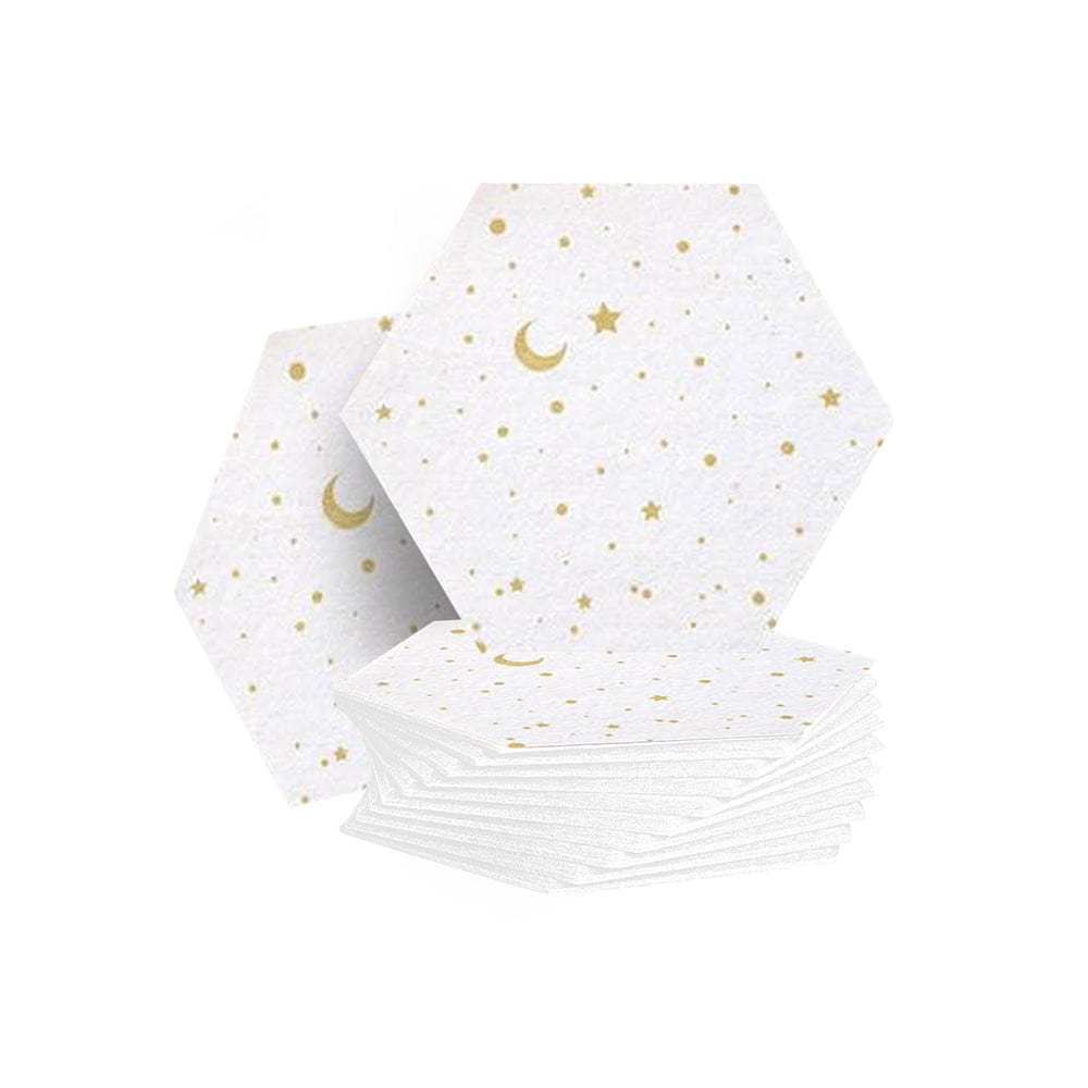silexofy Hexagon Felt Sound Absorbing Wall Panel - Starry Art - KK1231