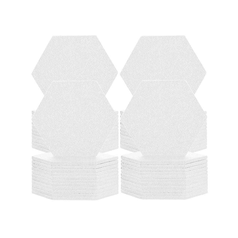 silexofy Hexagon Felt Sound Absorbing Wall Panel - Solid Color - KK1224