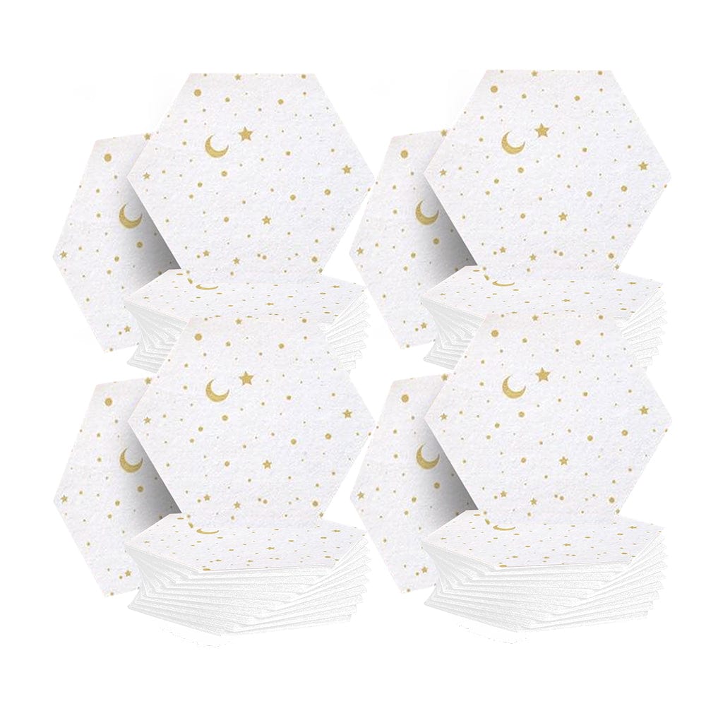 silexofy Hexagon Felt Sound Absorbing Wall Panel - Starry Art - KK1231