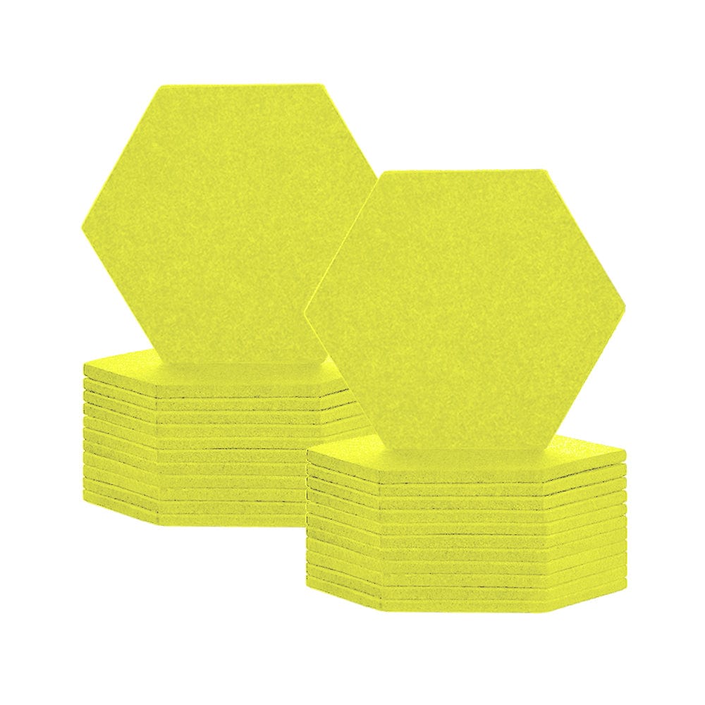 silexofy Hexagon Felt Sound Absorbing Wall Panel - Solid Color - KK1224