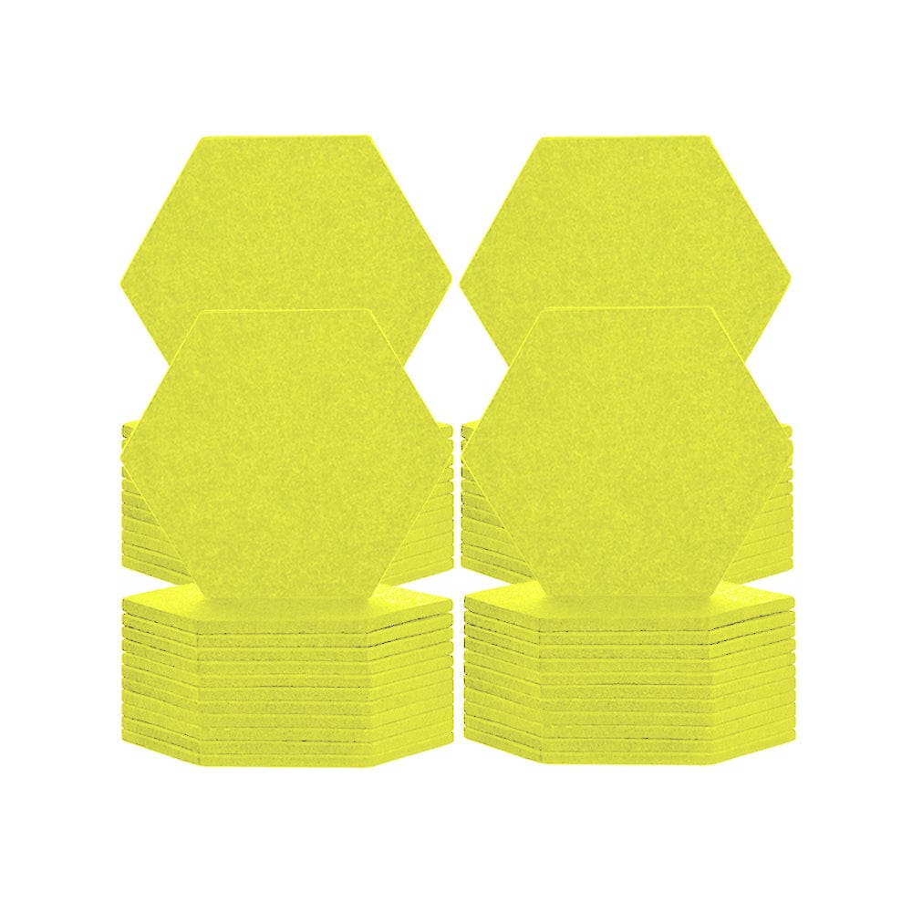 silexofy Hexagon Felt Sound Absorbing Wall Panel - Solid Color - KK1224