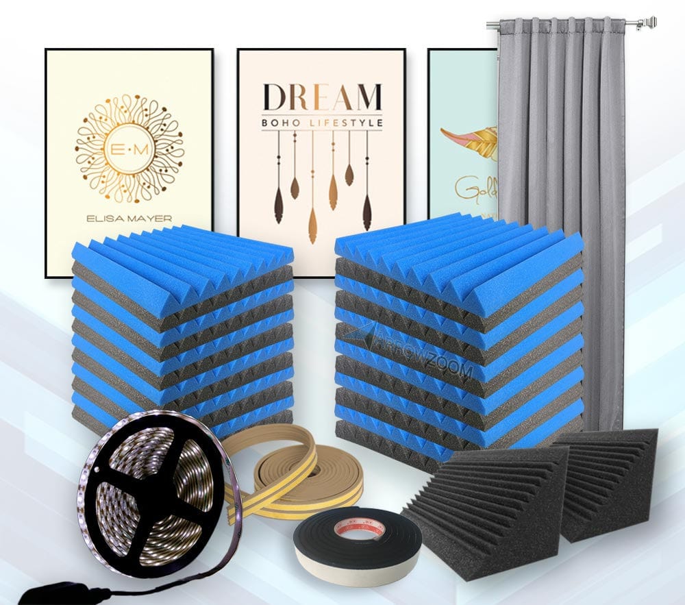 silexofy Ultimate Computer Gaming Room Kit - All in One Soundproof Panels - KK1183