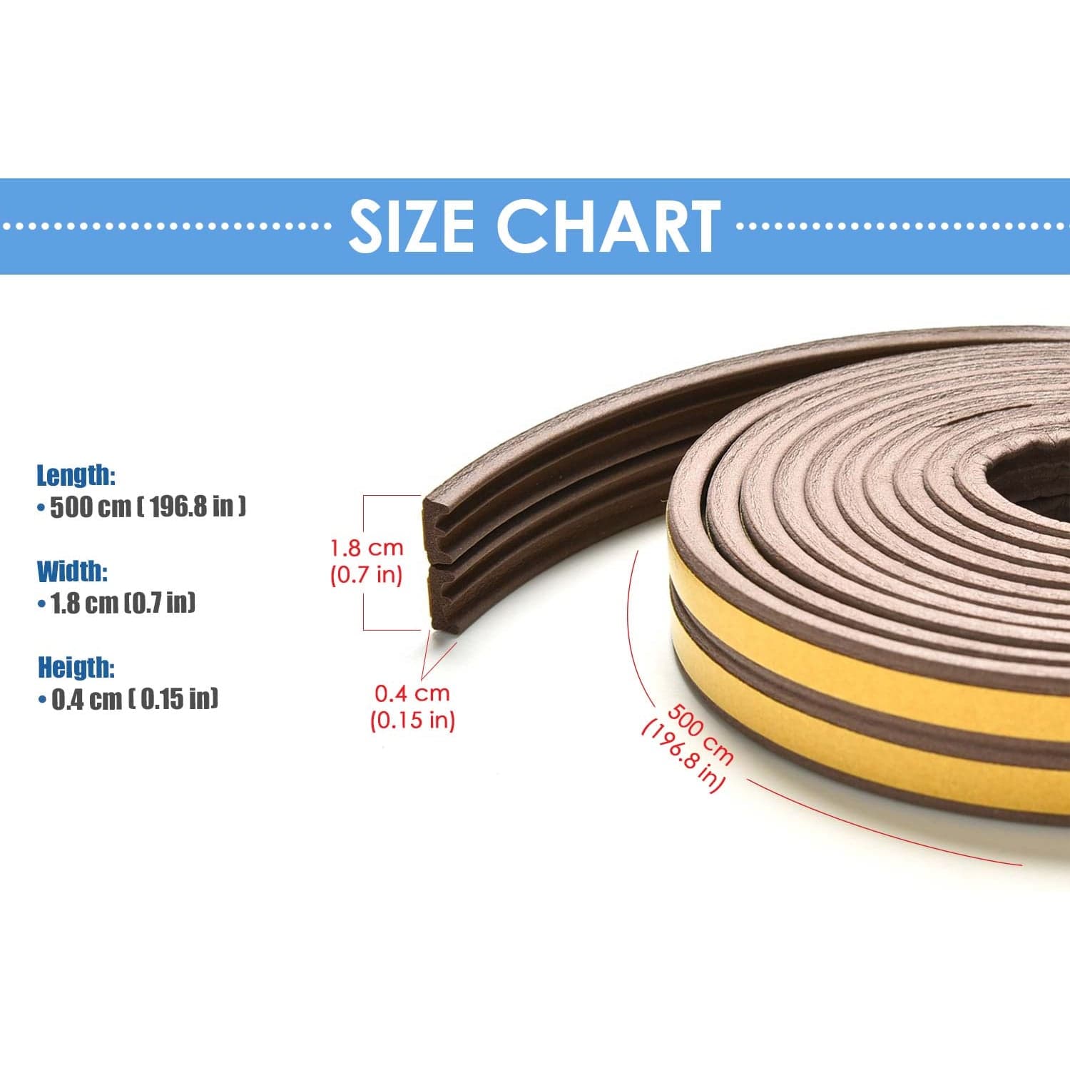 silexofy Soundproof Weather Strip for Doors and Windows - KK1154