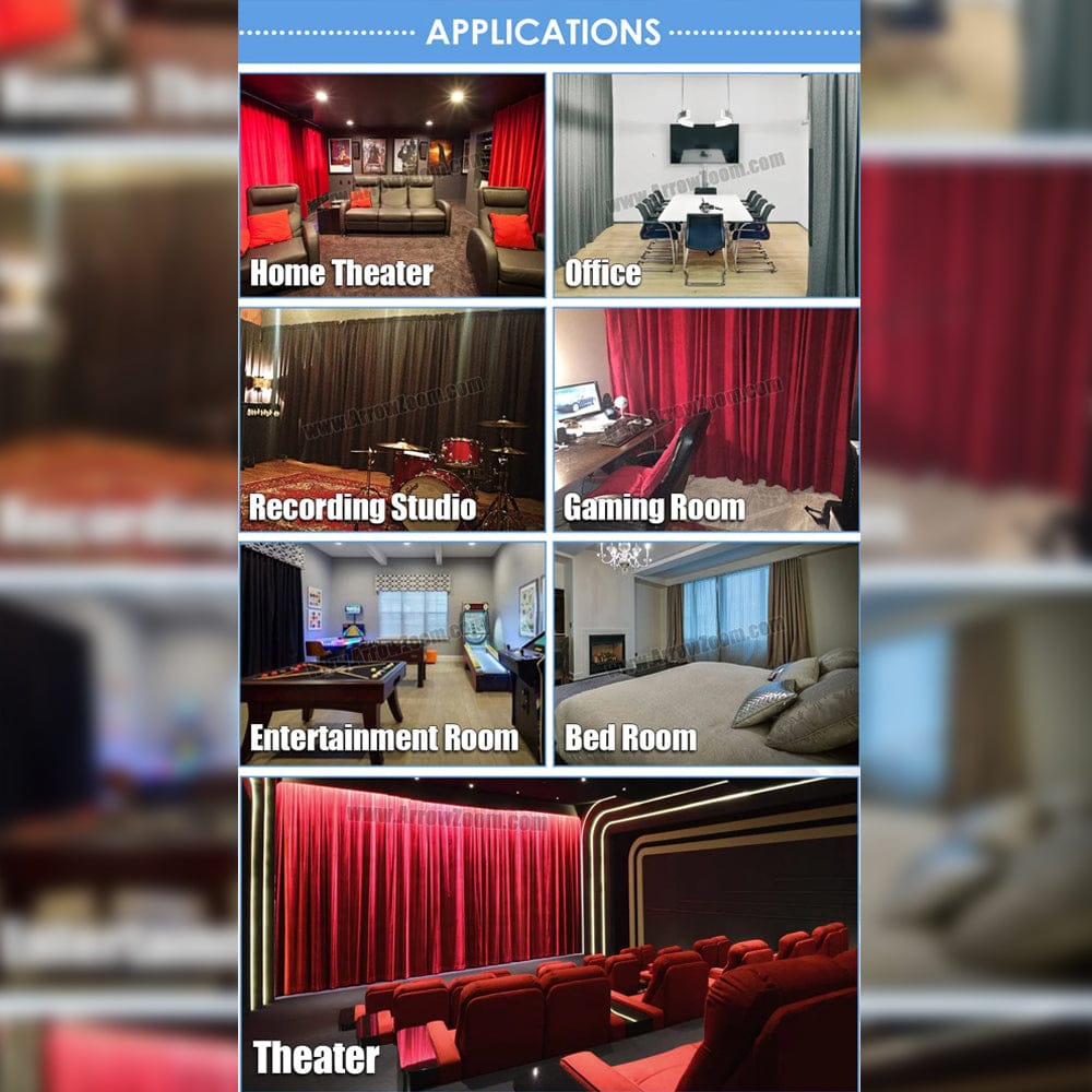 silexofy 99.9% Black Out Curtain - Thermal Insulation, Light Soundproof and Room Darkening - KK1145