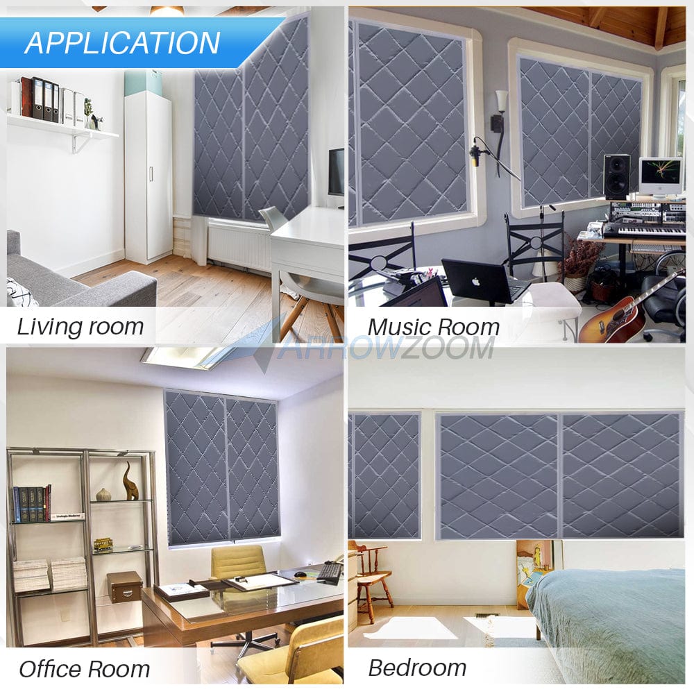 Magnetic Soundproof, Insulated and Blackout Window Curtain - KK1440