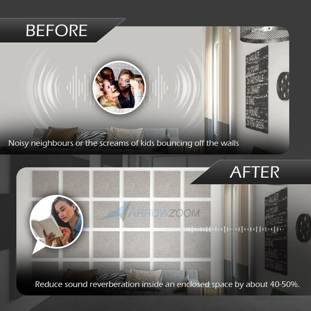 silexofy™ Soundproofing Self Adhesive Panels Wall Kit PRO - KK1259