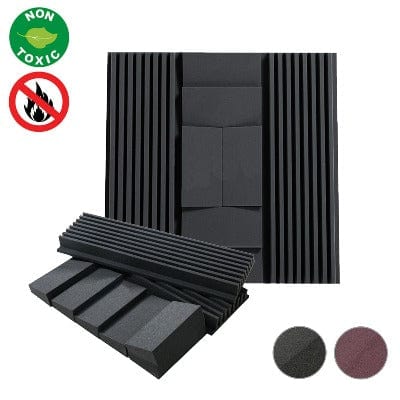 silexofy Soundproof Panel - Wall Set Sound Absorption Kit 1 Pc - 2 Colors - KK1050