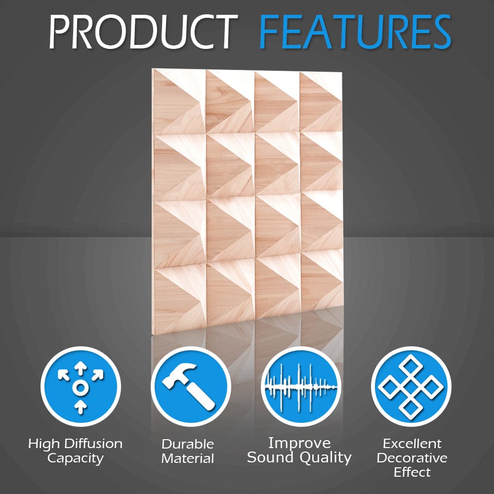 silexofy™ Acoustic Sound Diffuser - Pyramid - KK1099