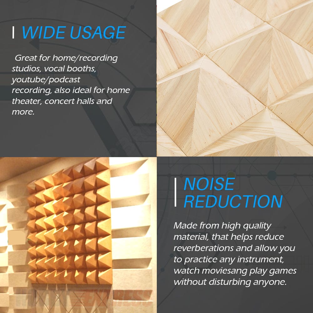 silexofy™ Acoustic Sound Diffuser - Pyramid - KK1099