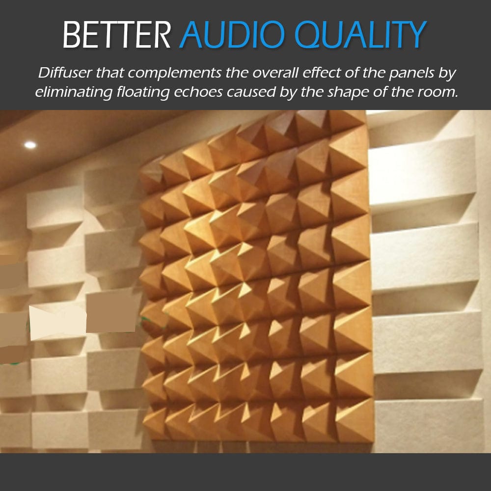 silexofy™ Acoustic Sound Diffuser - Pyramid - KK1099