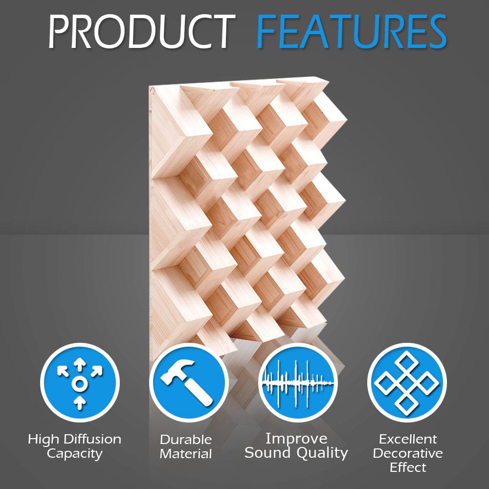 silexofy™ Acoustic Sound Diffuser - Quadratic - KK1098