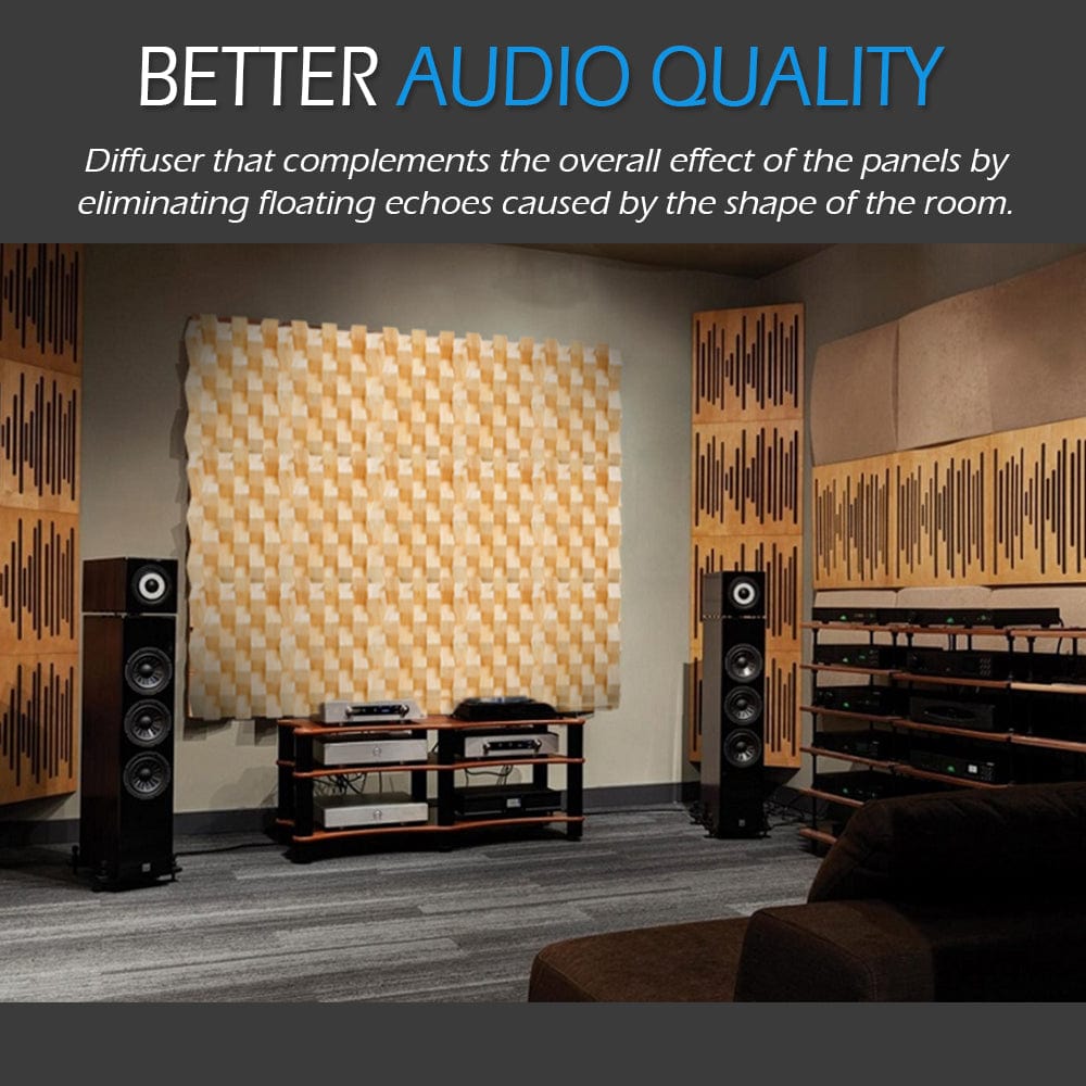 silexofy™ Acoustic Sound Diffuser - Quadratic - KK1098