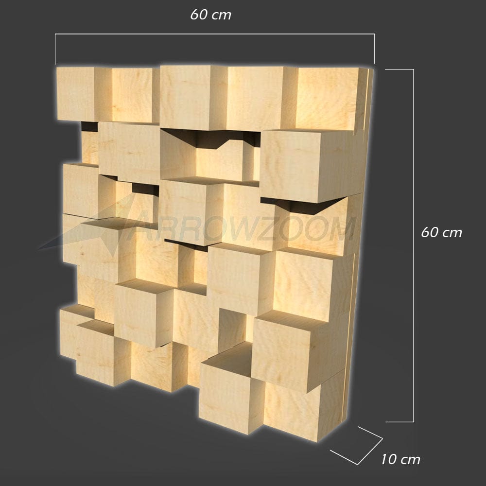 silexofy™ Acoustic Sound Diffuser - Quadratic Skyline - KK1204