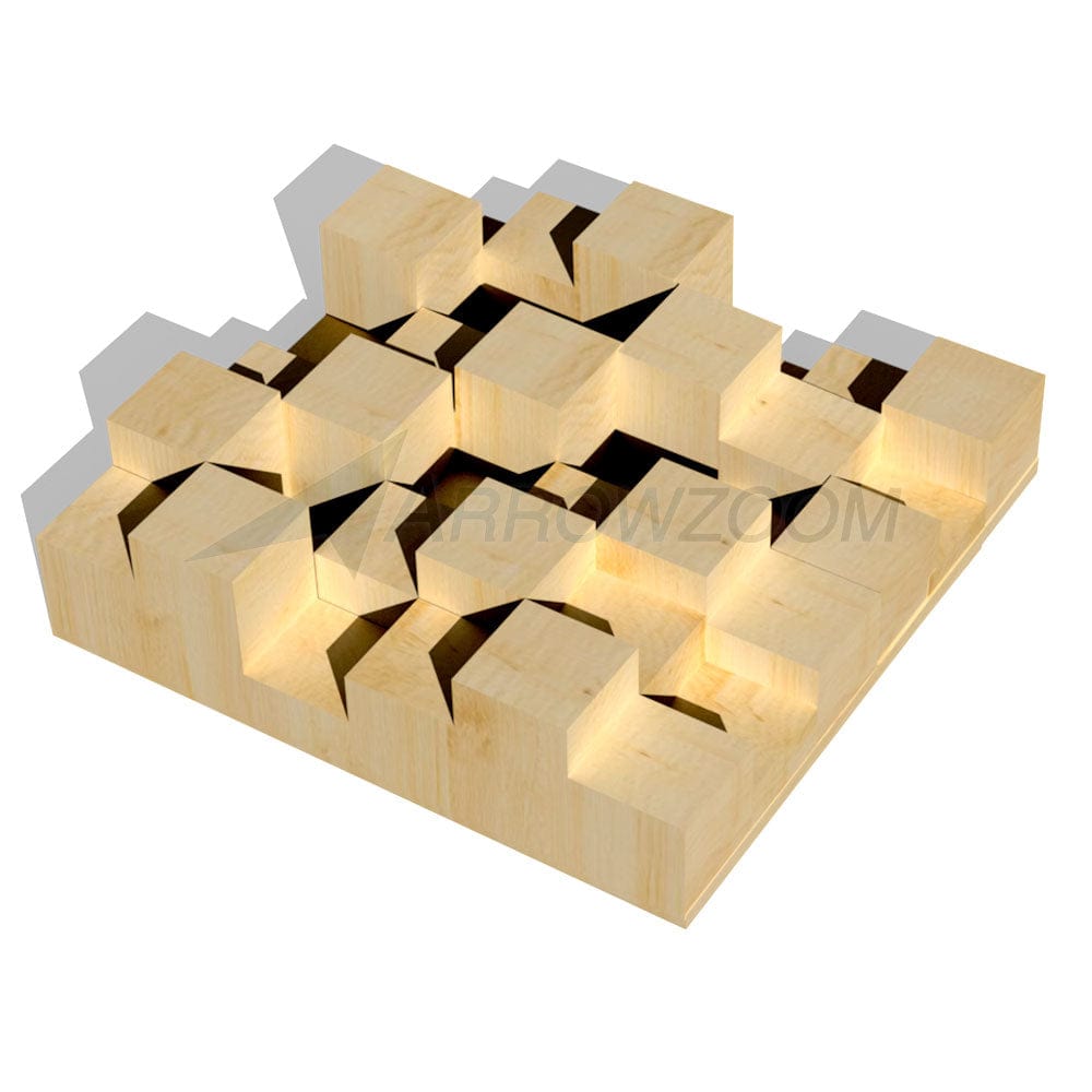 silexofy™ Acoustic Sound Diffuser - Quadratic Skyline - KK1204