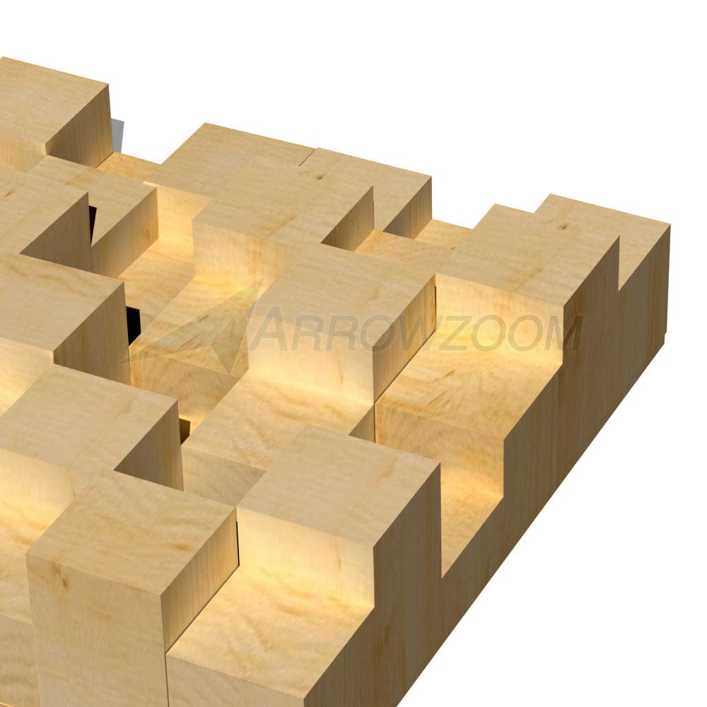 silexofy™ Acoustic Sound Diffuser - Quadratic Skyline - KK1204