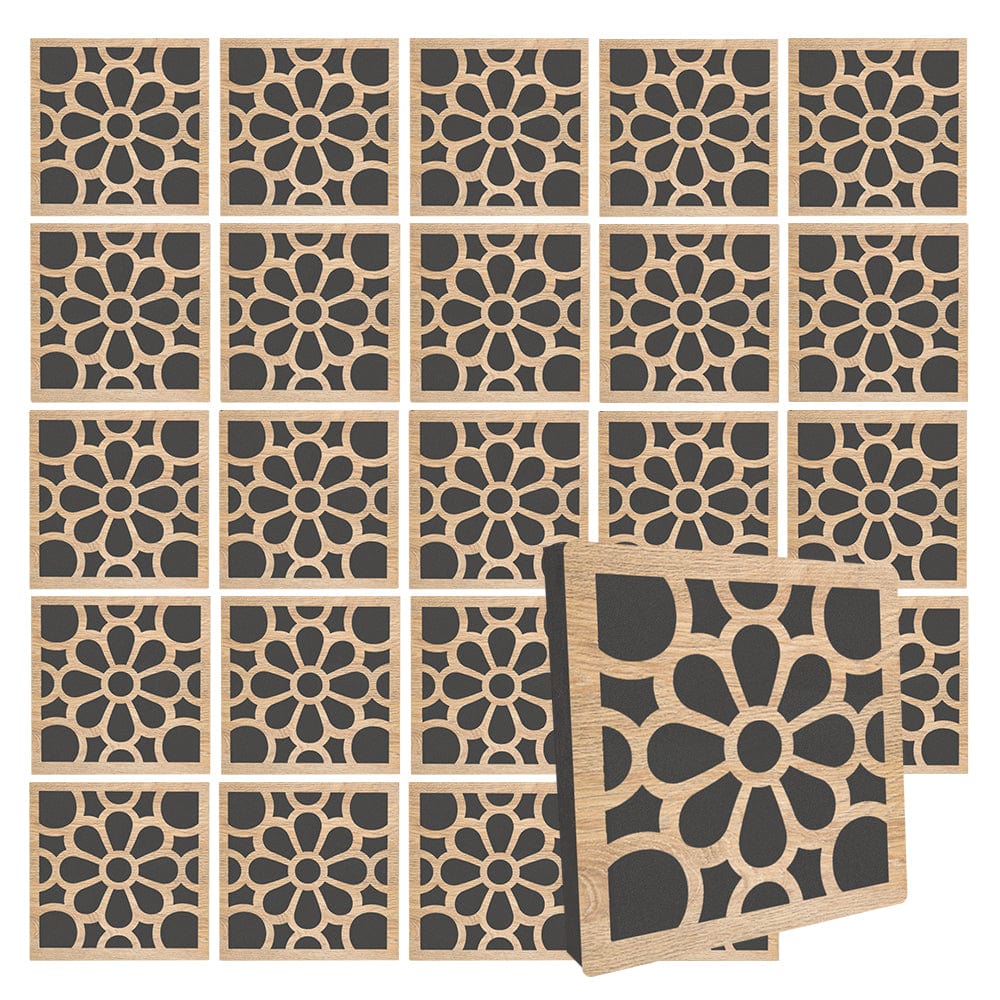 silexofy™ Diffuse PRO Royal Petals Square Felt Wooden Panel - KK1309