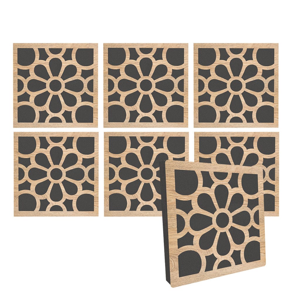 silexofy™ Diffuse PRO Royal Petals Square Felt Wooden Panel - KK1309