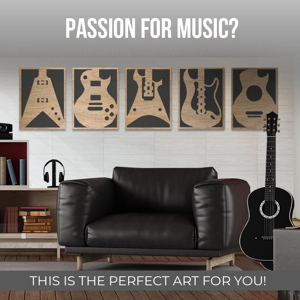 silexofy™ Diffuse PRO Guitar Acoustic Wooden Panel - KK1328