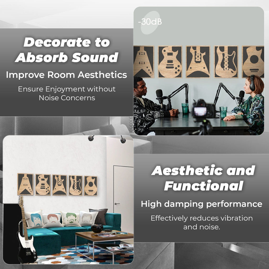 silexofy™ Diffuse PRO Guitar Acoustic Wooden Panel - KK1328